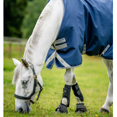 Horseware Amigo Bravo 12 50g Turnout deken Marine / grijs titanium / zilver Horseware Amigo Bravo 12 50g Turnout deken Marine / grijs titanium / zilver