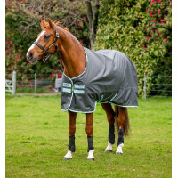 Couverture Horseware Amigo Hero Ripstop Turnout doublée polaire 50g Gris shadow / haze / marine