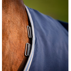 Couverture Horseware Rhino Plus Vari-Layer 450g Noir / gris titane / bleu classique