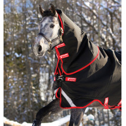 Couverture Horseware Rambo Supreme Turnout Vari-layer 1680D 450g Noir / rouge