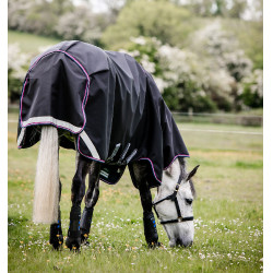 Horseware Rambo Supreme Turnout Vari-layer 1680D 250g deken Marine / bordeaux Blauw