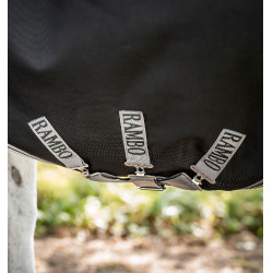 Horseware Outdoor Rambo Wug 0g 1000D deken Zwart / storm / zilvergrijs
