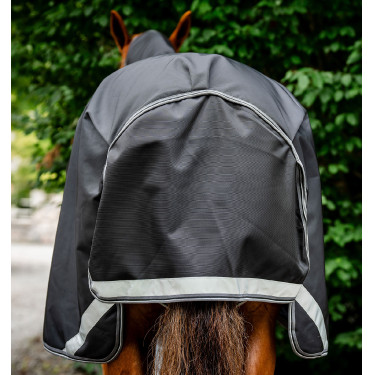 Horseware Rambo Supreme 1000D Turnout 50g deken Zwart / storm / zilvergrijs
