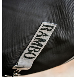 Couverture Horseware Rambo Supreme 1680D Turnout 0g Noir / orage / gris argent