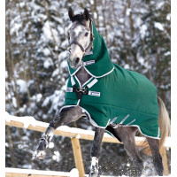 Horseware Rambo Original deken met Leg Arches 400g Groen / zilver Horseware Rambo Original deken met Leg Arches 400g Groen / zilver