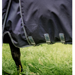 Couverture Horseware Rambo® Optimo Turnout 0g 1000D Marine / orage / gris argent Bleu marine