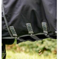 Couverture Horseware Rambo® Optimo Turnout 0g 1000D Marine / orage / gris argent Bleu marine