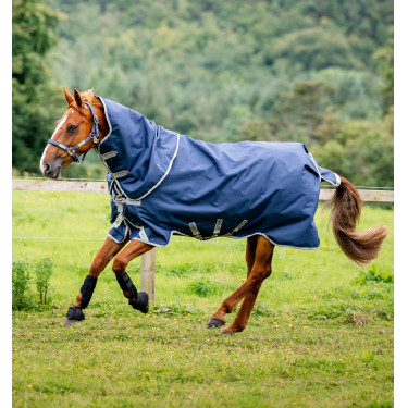 Horseware Amigo® Bravo 12 Plus 400g 1200D deken Marine / titaangrijs / zilver Horseware Amigo® Bravo 12 Plus 400g 1200D deken Marine / titaangrijs / zilver