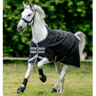 Horseware Amigo® Bravo 12 Original 250g 1200D deken Zwart / titaniumgrijs / zilver