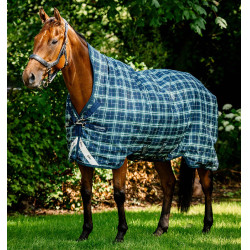 Couverture Horseware Rhino Wug Turnout 0g 100D Hunter check / marine / vert Motifs