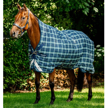 Horseware Rhino Wug Turnout 0g deken Hunter check /Marine / vert Motieven