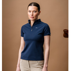 Polo Horseware AA Tech Quarter Gia Marine Marineblauw