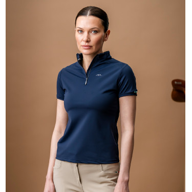 Polo Horseware AA Tech Quarter Gia Marine Marineblauw