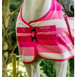 Couverture polaire Horseware Newmarket Poney Fleece Cooler Rose witney