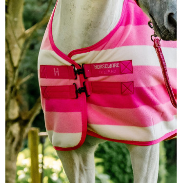 Couverture polaire Horseware Newmarket Poney Fleece Cooler Rose witney