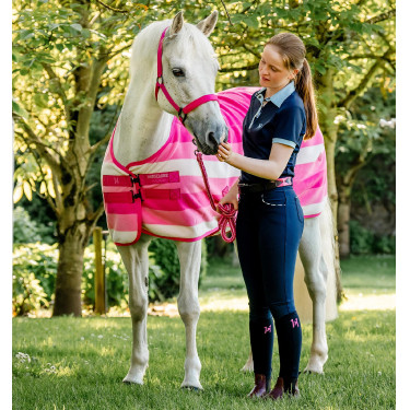 Couverture polaire Horseware Newmarket Poney Fleece Cooler Rose witney