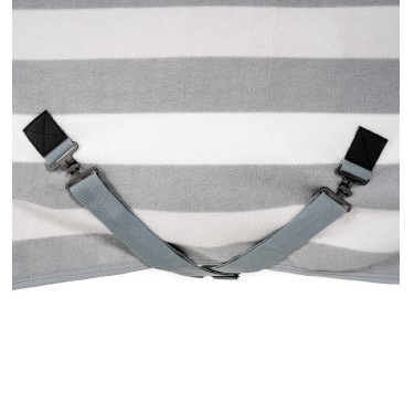 Couverture polaire Horseware Newmarket Poney Fleece Cooler Charbon de bois witney Gris
