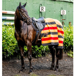 Couverture polaire Horseware Newmarket Fleece Cooler Or blanc Couverture polaire Horseware Newmarket Fleece Cooler Or blanc
