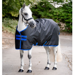 Horseware Amigo Ripstop 900D Turnout 100g deken Zwart / klassiek blauw
