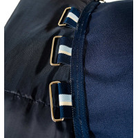 Couverture Horseware Amigo Ripstop 900D Poney Turnout 0g Noir / bleu classique Couverture Horseware Amigo Ripstop 900D Poney Turnout 0g Noir / bleu classique