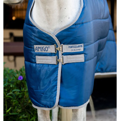 Horseware Amigo Ripstop Insulator Pony 100g staldeken Marine / titaangrijs Marineblauw