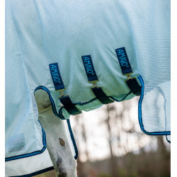 Couverture anti-mouches Horseware Amigo Bug Buster Bleu azure / marine / bleu électrique