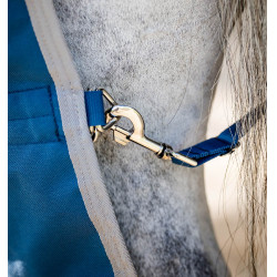 Couverture Horseware Ionic Therapy Turnout 100g Bleu imperial / argent / marine Couverture Horseware Ionic Therapy Turnout 100g Bleu imperial / argent / marine