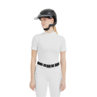 Wedstrijdshirt Aerolight met korte mouwen Horse Pilot dames Wit