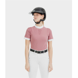 Wedstrijdshirt Aerolight met korte mouwen Horse Pilot dames Roze mesa