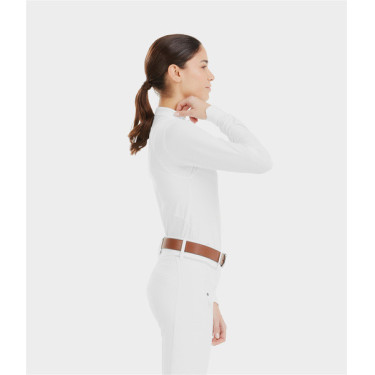 Wedstrijdshirt Aerolight met lange mouwen Horse Pilot dames Wit Wedstrijdshirt Aerolight met lange mouwen Horse Pilot dames Wit