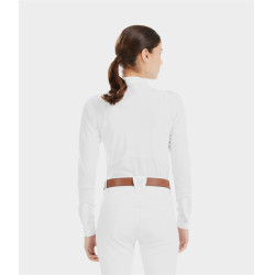 Chemise de concours Aerolight manches longues Horse Pilot femme Blanc