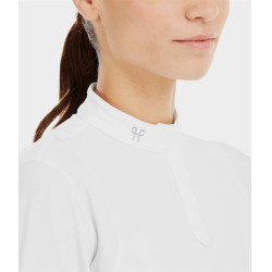 Wedstrijdshirt Aerolight met lange mouwen Horse Pilot dames Wit