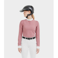 Chemise de concours Aerolight manches longues Horse Pilot femme Rose mesa