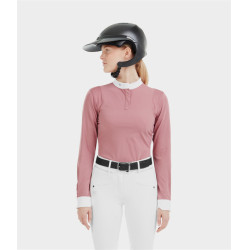 Chemise de concours Aerolight manches longues Horse Pilot femme Rose mesa