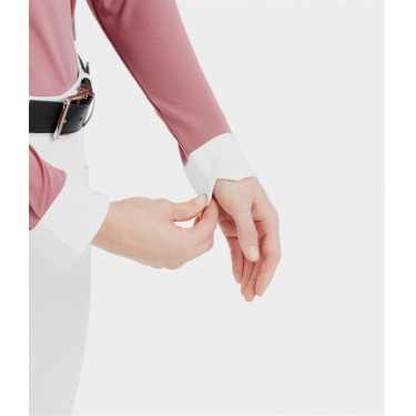Wedstrijdshirt Aerolight met lange mouwen Horse Pilot dames Roze mesa
