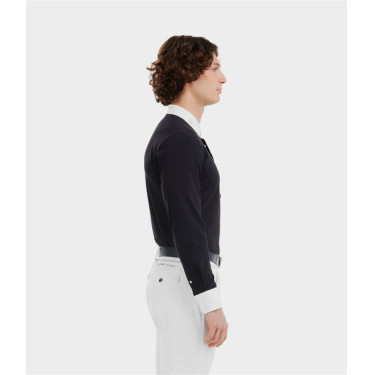 Wedstrijdshirt Aerolight met lange mouwen Horse Pilot heren Donkere nacht Zwart