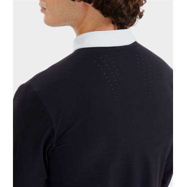 Wedstrijdshirt Aerolight met lange mouwen Horse Pilot heren Donkere nacht Zwart