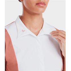 Chemise de concours Monica Horse Pilot manches courtes femme Brick dust Rose
