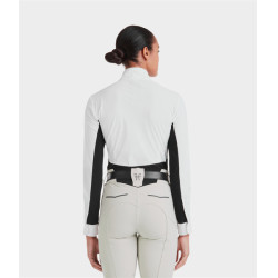 Chemise de concours Monica Horse Pilot manches longues femme Noir