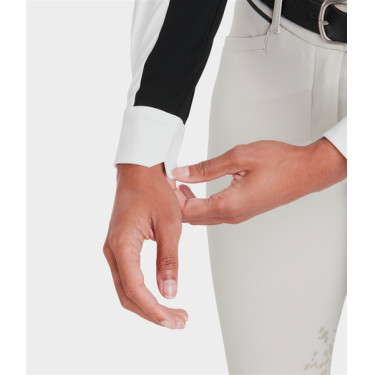 Wedstrijdshirt Monica Horse Pilot lange mouwen dames Zwart Wedstrijdshirt Monica Horse Pilot lange mouwen dames Zwart
