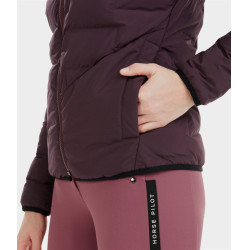 Softlight Donsjas Horse Pilot dames Wijnproeven Violet