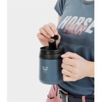 Beker Paard Piloot Geïsoleerd Vintage indigo Blauw