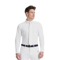 Wedstrijdshirt Aerolight met lange mouwen voor heren Horse Pilot Wit
