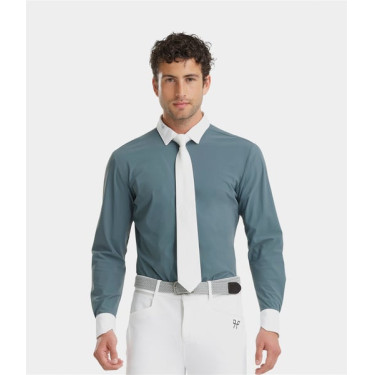 Chemise de concours Aerolight manches longues homme Horse Pilot Bleu nuageux