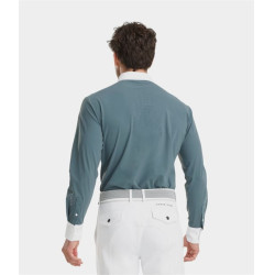 Wedstrijdshirt Aerolight met lange mouwen voor heren Horse Pilot Blauw bewolkt