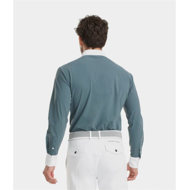 Wedstrijdshirt Aerolight met lange mouwen voor heren Horse Pilot Blauw bewolkt