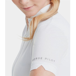 Polo Aeromesh manches courtes Horse Pilot femme Blanc Polo Aeromesh manches courtes Horse Pilot femme Blanc