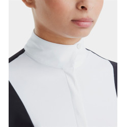 Polo de concours Monica Horse Pilot manches longues femme Dark night Noir