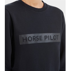 Dames sweatshirt Horse Pilot Team Grafietblauw