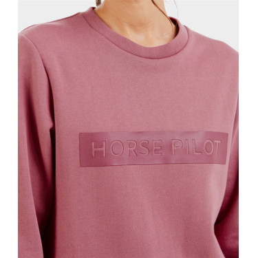 Dames sweatshirt Horse Pilot Team Roze mesa